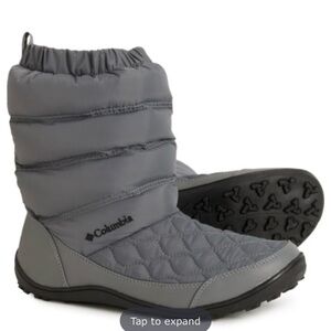 Columbia Women's Gray Quilted Pullover Winter Rain Boots